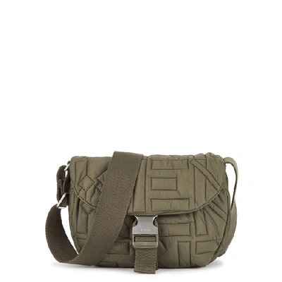 Shop Kenzo Arctik Army Green Nylon Shoulder Bag In Khaki