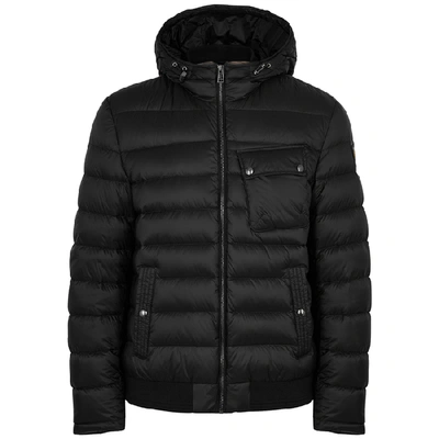 Shop Belstaff Streamline Black Quilted Shell Jacket
