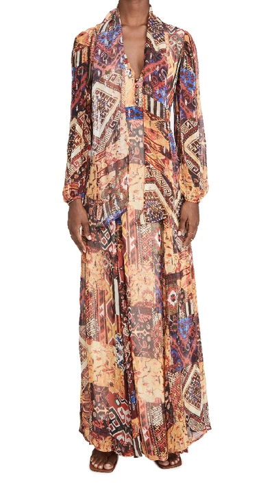 Shop Le Superbe Joni Dress In Tapestry Patchwork
