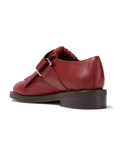 Shop Marni Loafers In Maroon