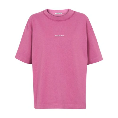 Shop Acne Studios Oversized T-shirt In Violet Pink