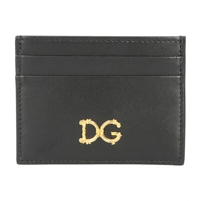 Shop Dolce & Gabbana Dg Card Holder In Nero
