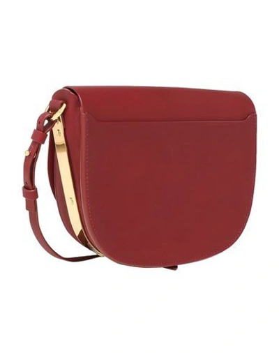 Shop Sophie Hulme Shoulder Bag In Garnet