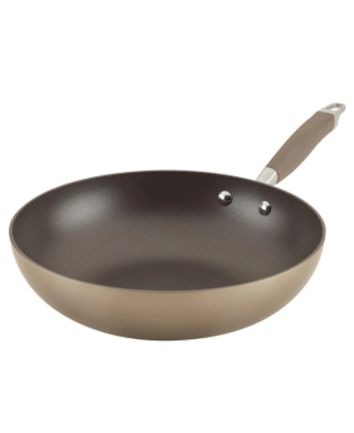 Shop Anolon Advanced Home Hard-anodized 12" Nonstick Stir Fry In Bronze