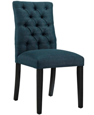 Shop Modway Duchess Fabric Dining Chair In Teal