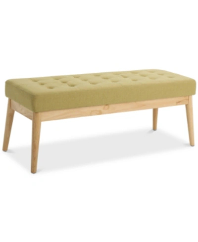 Shop Noble House Kynen Bench In Bright Gre