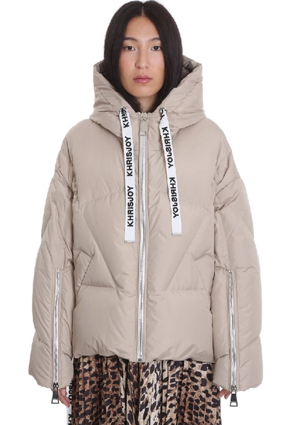 Shop Khrisjoy Puffer Clothing In Beige Polyester