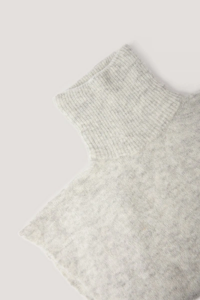 Shop Na-kd Alpaca Blend Bib - Grey