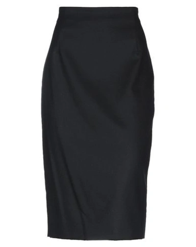 Shop Les Copains Midi Skirts In Black