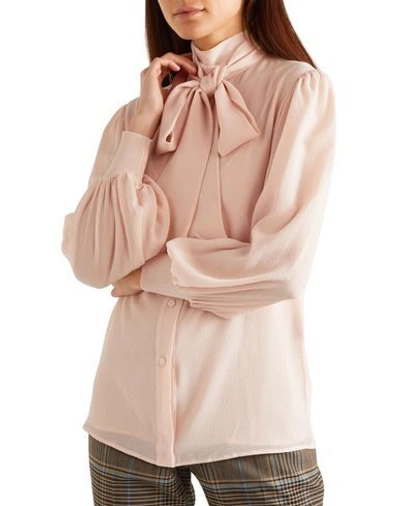 Shop Givenchy Woman Shirt Pink Size 12 Silk, Viscose, Polyamide