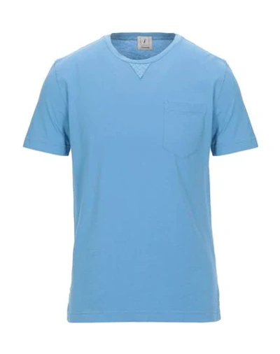 Shop Drumohr T-shirts In Pastel Blue