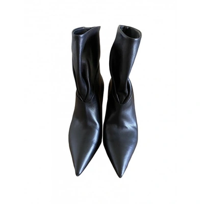 Pre-owned Samuele Failli Black Leather Boots
