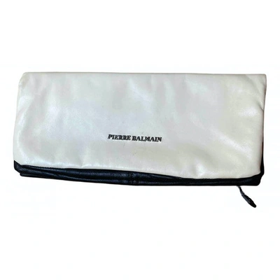 Pre-owned Pierre Balmain Pink Leather Clutch Bag