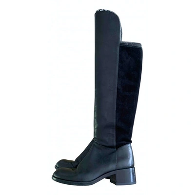 Pre-owned Marc By Marc Jacobs Black Leather Boots