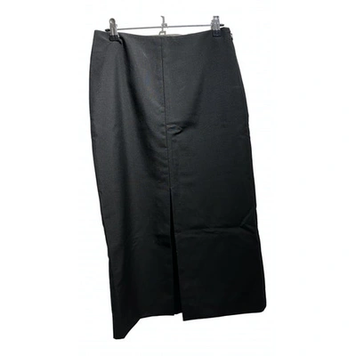 Pre-owned Jil Sander Black Wool Skirt