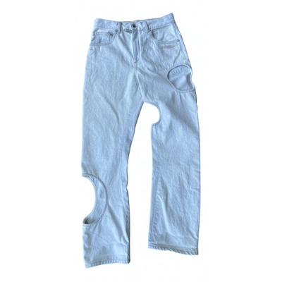 Pre-owned Off-white Blue Cotton Jeans
