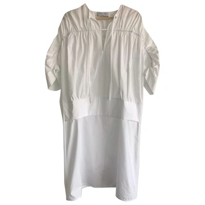 Pre-owned Christian Wijnants White Cotton Dress