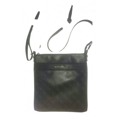 Pre-owned Guess Leather Bag In Black