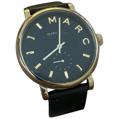 Pre-owned Marc Jacobs Black Steel Watch