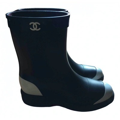 Pre-owned Chanel Black Ankle Boots