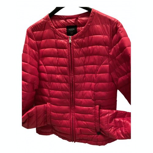 guess red jacket