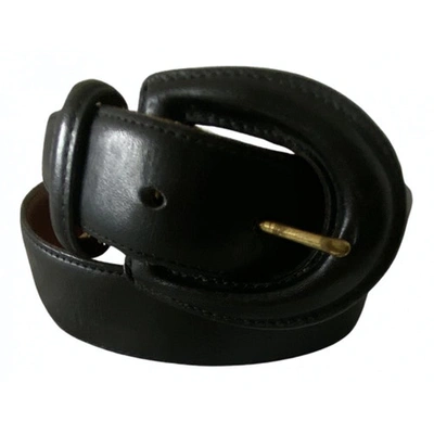 Pre-owned Coach Black Leather Belt