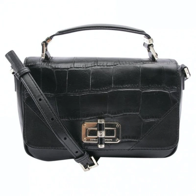 Pre-owned Diane Von Furstenberg Black Leather Clutch Bag