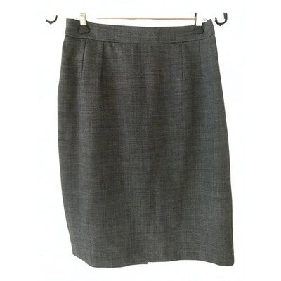 Pre-owned Chantal Thomass Wool Skirt In Anthracite