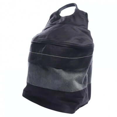 Pre-owned Rick Owens Black Cloth Backpack