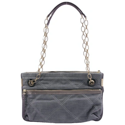 Pre-owned Lanvin Blue Leather Handbag