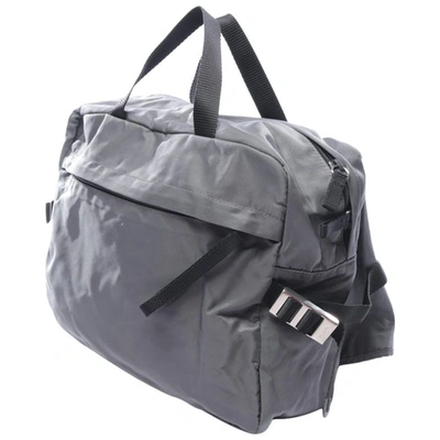 Pre-owned Prada Grey Cloth Backpack