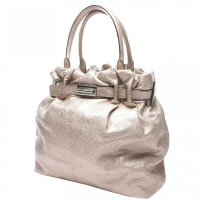 Pre-owned Lanvin Leather Handbag In Metallic