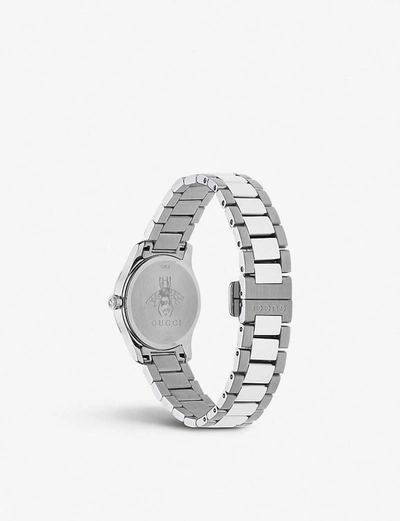 Shop Gucci Women's Ya126595 G-timeless Stainless Steel Watch