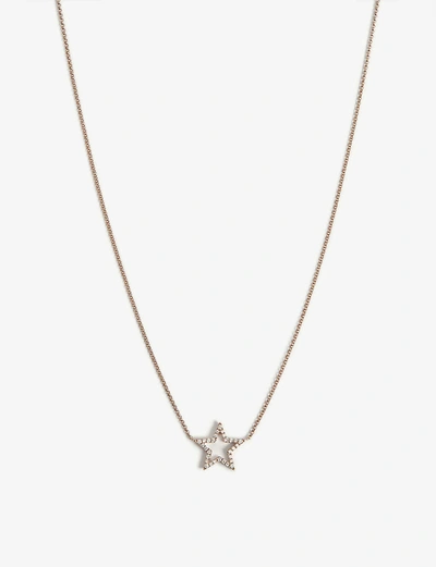 Shop Roxanne First Star 9ct Rose-gold And 0.15ct Diamond Necklace
