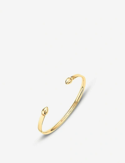 Monica Vinader 18k Yellow Gold Vermeil Fiji Bud Cuff Bracelet