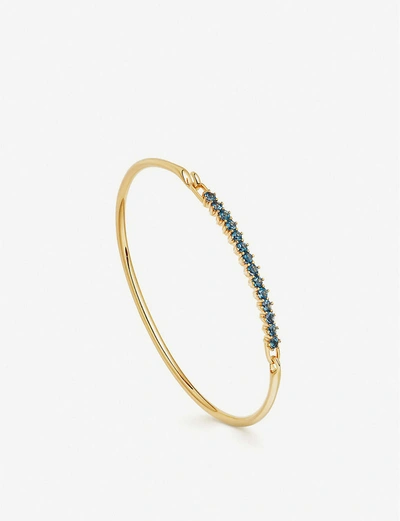 Shop Astley Clarke Linia 18ct Gold Plated And Blue Topaz Bracelet