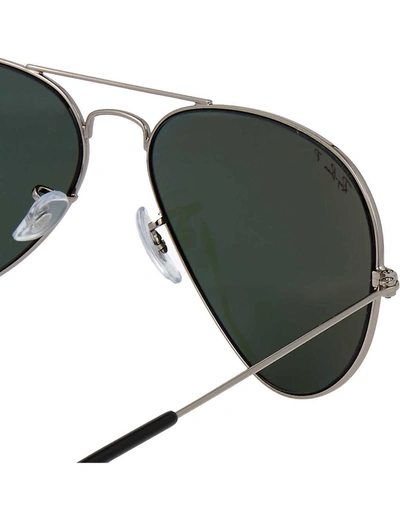 Ray Ban Ray-ban Mens Black Original Aviator Gunmetal-frame Sunglasses Rb3025 58