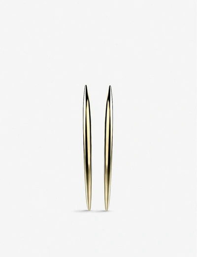 Shop Shaun Leane Quill Yellow Gold-plated Vermeil Silver Long Earrings
