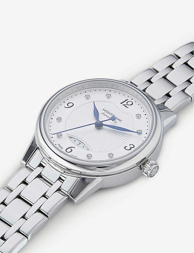 Shop Montblanc Womens Silver (silver) 111056 Boheme Stainless Steel Watch