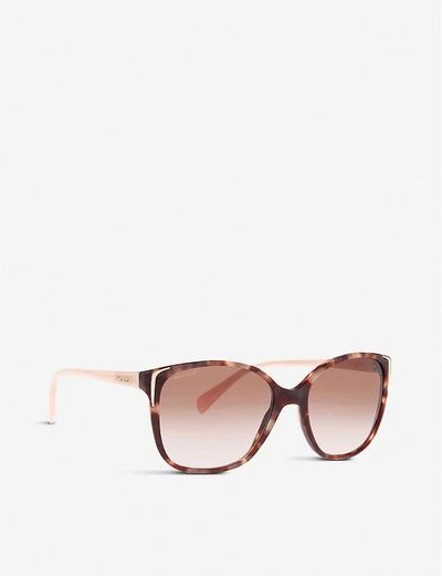 Prada Pink Spr010 Square-frame Sunglasses | ModeSens