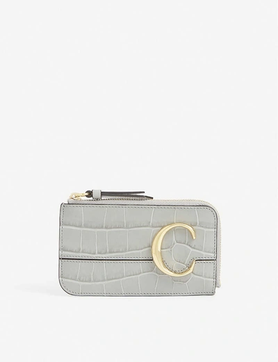 Shop Chloé Abc Small Leather Wallet