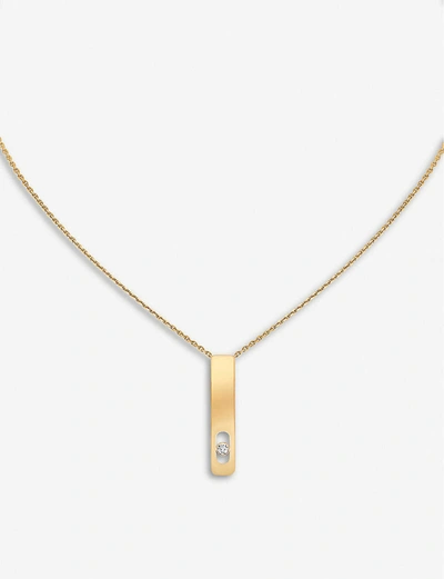 Shop Messika My First Diamond 18ct Yellow-gold And Diamond Necklace In Yellow Gold