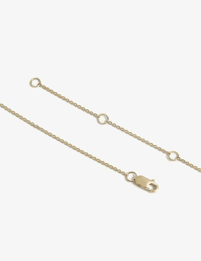 Shop Roxanne First Rainbow 14ct Yellow-gold And Sapphire Necklace In Rainbow Diamond