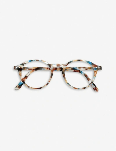 Izipizi Womens #d Tortoiseshell Round-frame Reading Glasses +0.00