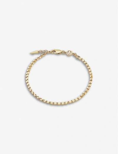 Shop Missoma Women's Gold Box Link 18ct Yellow Gold-plated Vermeil Sterling-silver Bracelet