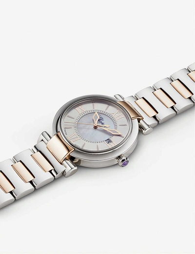 Shop Chopard Womens Stainless Steel Imperiale 18ct Rose-gold, Stainless-steel And Amethyst Watch