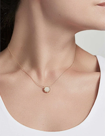 Shop Astley Clarke Paloma 18ct Yellow-gold Plated Moonstone Pendant Necklace