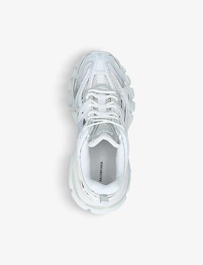 Shop Balenciaga Women's White Women's Track.2 Nylon And Mesh Trainers