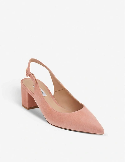 Shop Lk Bennett Ada Slingback Suede Courts In Pin-clay