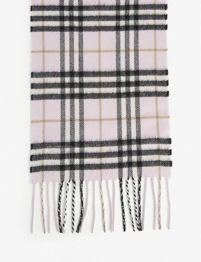 Shop Burberry Kids Vintage Check Cashmere Scarf In Pink